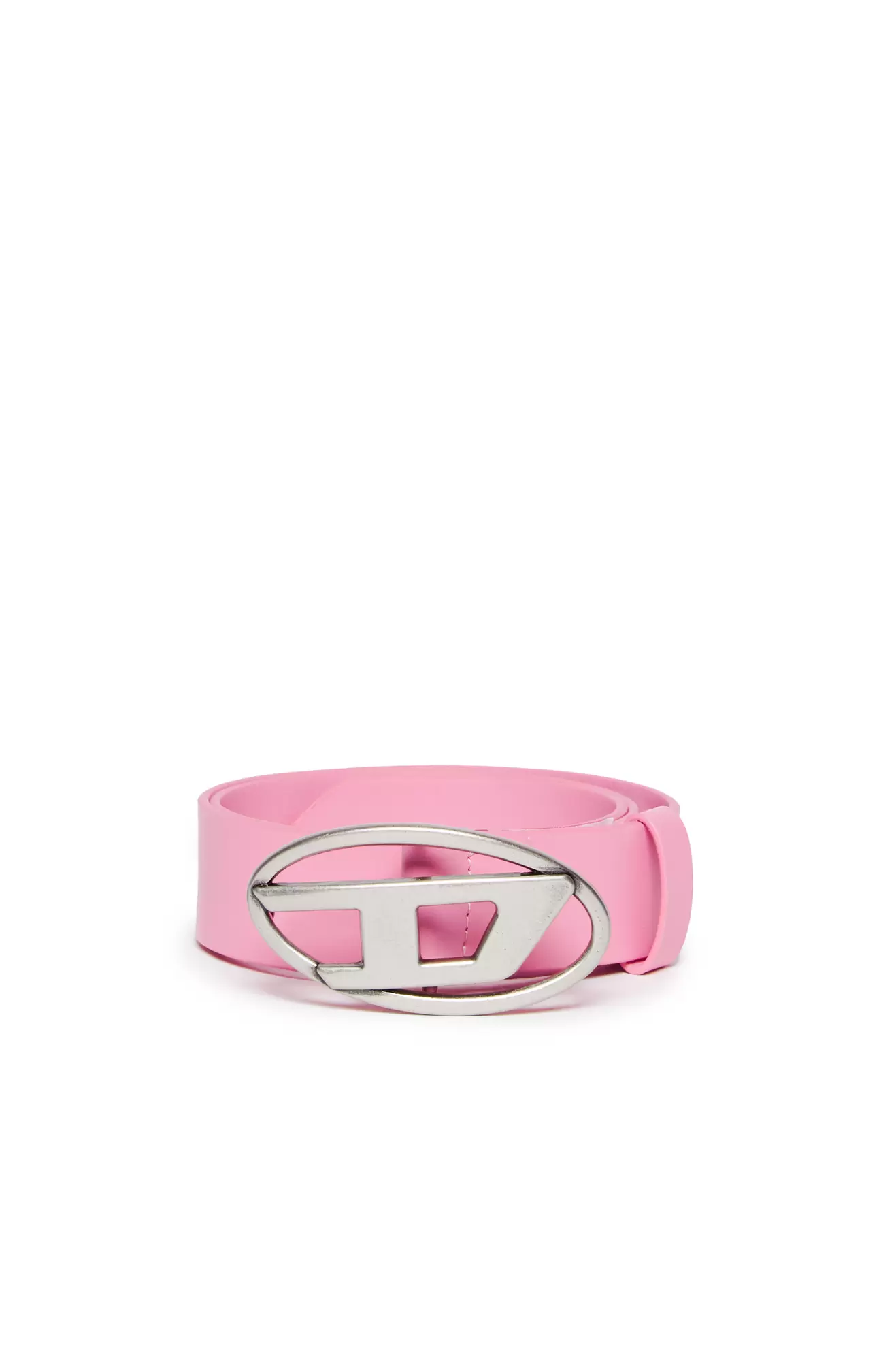 Tilbud: Leather belt with Oval D buckle kr 1143 på Diesel