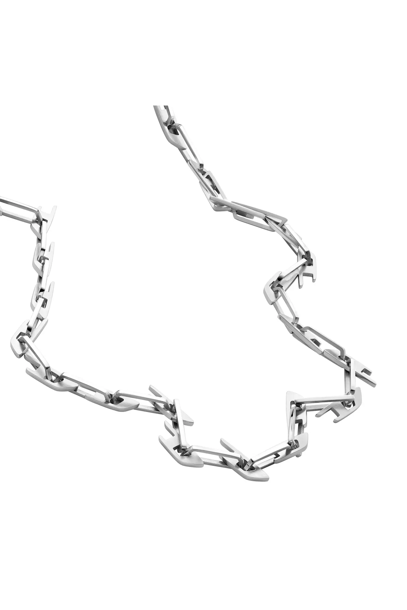 Tilbud: Interlocking D Logo Stainless Steel Chain Necklace kr 1695 på Diesel