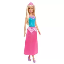 Tilbud: Barbie Dreamtopia Prinsessedukke - Rosa/Blå Kjole kr 99 på Extra Leker