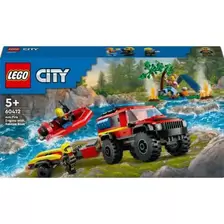 Tilbud: LEGO City - Firehjulsdrevet brannbil med redningsbåt 60412 kr 268 på Extra Leker