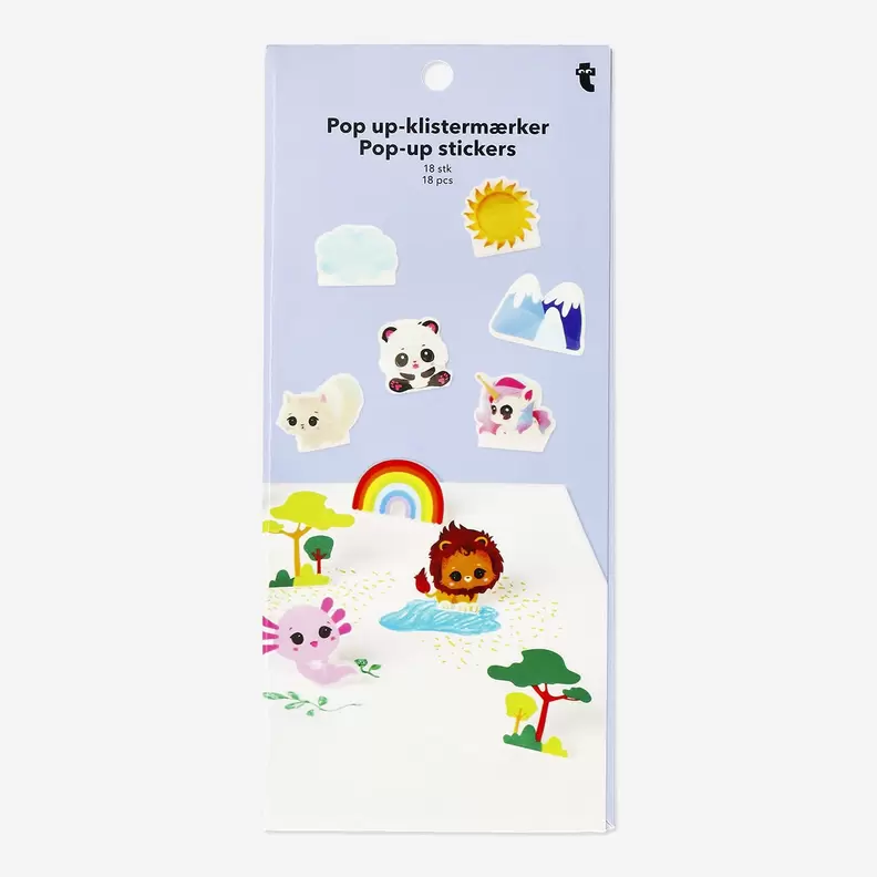 Tilbud: Animal pop up stickers - 18 pcs kr 20 på Flying Tiger Copenhagen