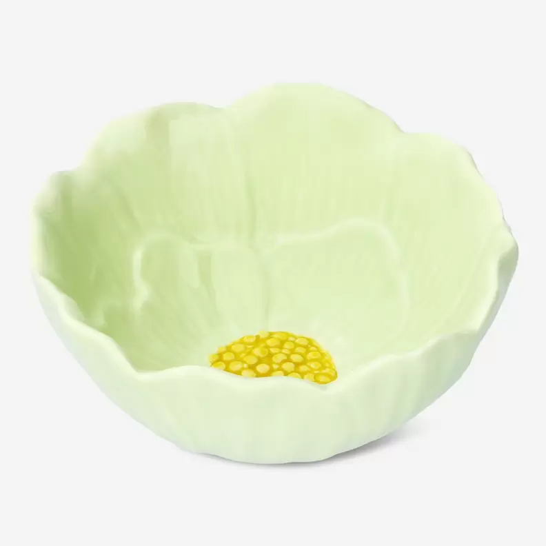 Tilbud: Green flower bowl - Medium kr 60 på Flying Tiger Copenhagen