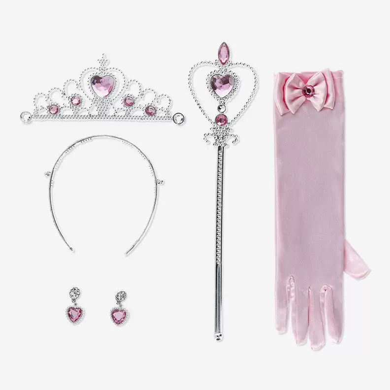 Tilbud: Pink princess accessories for kids kr 80 på Flying Tiger Copenhagen