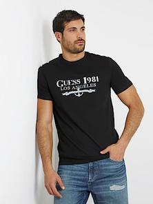 Tilbud: Front print stretch t-shirt kr 250 på Guess