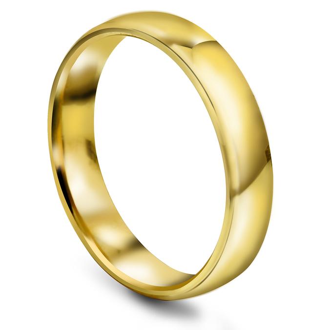 Tilbud: Maud & Sverre giftering i 375 gult gull | 4 mm bredde kr 3799 på Gullfunn