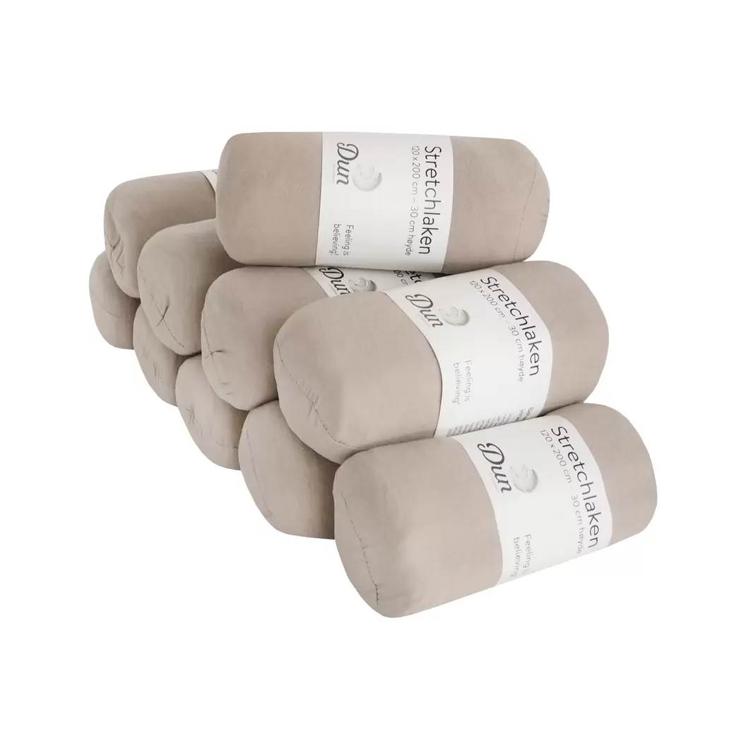 Tilbud: Jerseylaken 100% Bomull - 10 Stk. - Beige kr 699 på Hansen & Dysvik