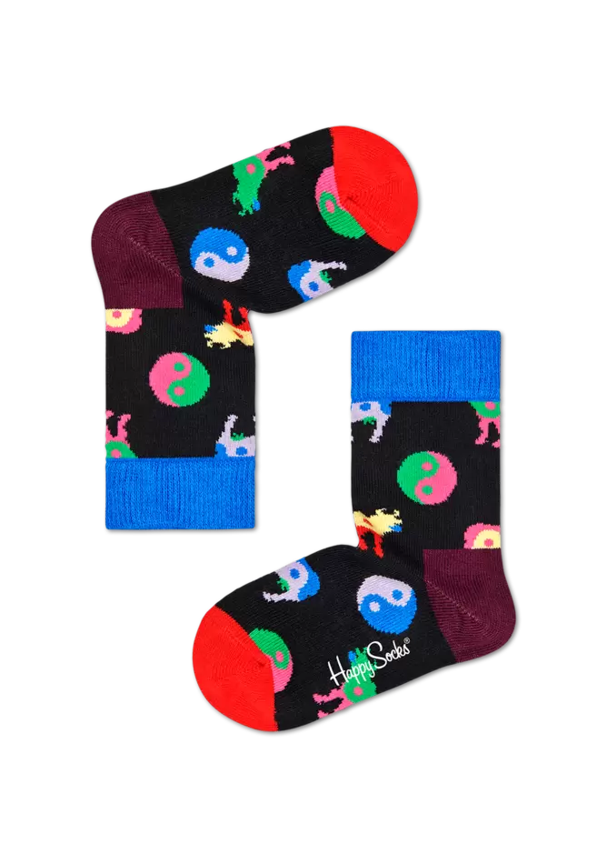 Tilbud: Kids Yin Yang Cow Sock kr 3,5 på Happy Socks