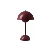 Tilbud: Flowerpot VP9 oppladbar bordlampe, Dark Plum kr 1496,25 på Illums Bolighus