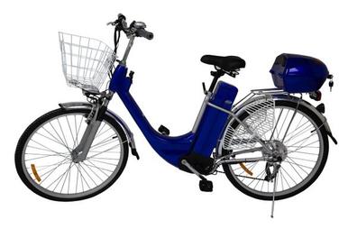Tilbud: Elektrisk sykkel 250W 26" - Fran City - blå kr 6790 på Importpris