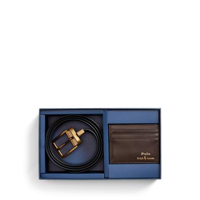 Tilbud: Leather Belt & Card Case Gift Set kr 1999 på Ralph Lauren