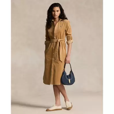 Tilbud: Belted Corduroy Shirtdress kr 3199 på Ralph Lauren