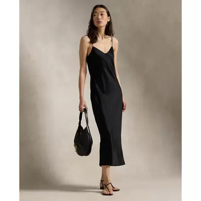 Tilbud: Satin Midi Slip Dress kr 4799 på Ralph Lauren