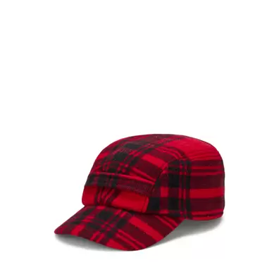 Tilbud: Plaid Wool-Blend Earflap Cap kr 2999 på Ralph Lauren