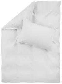 Tilbud: Plain cotton bomullsengesett 80x100 hvit kr 299,9 på Princess