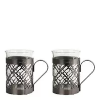 Tilbud: Cape drinkglass 2 stk 25 cl gunmetal kr 180 på Kitch'n