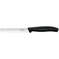 Tilbud: Swiss Classic tomat/bordkniv 11 cm nylon svart kr 89 på Kitch'n