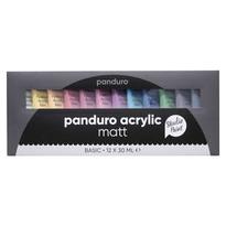 Tilbud: Panduro Acrylic matt set – 12×30 ml med matte akrylfarger kr 279,9 på Panduro