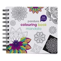 Tilbud: Mandala malebok – 15×15 cm, 64 ark med enkeltsidig trykk, 120 g/m² kr 99,9 på Panduro