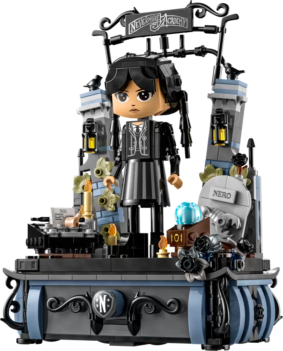 Tilbud: Figur av Wednesday Addams kr 689,9 på Lego