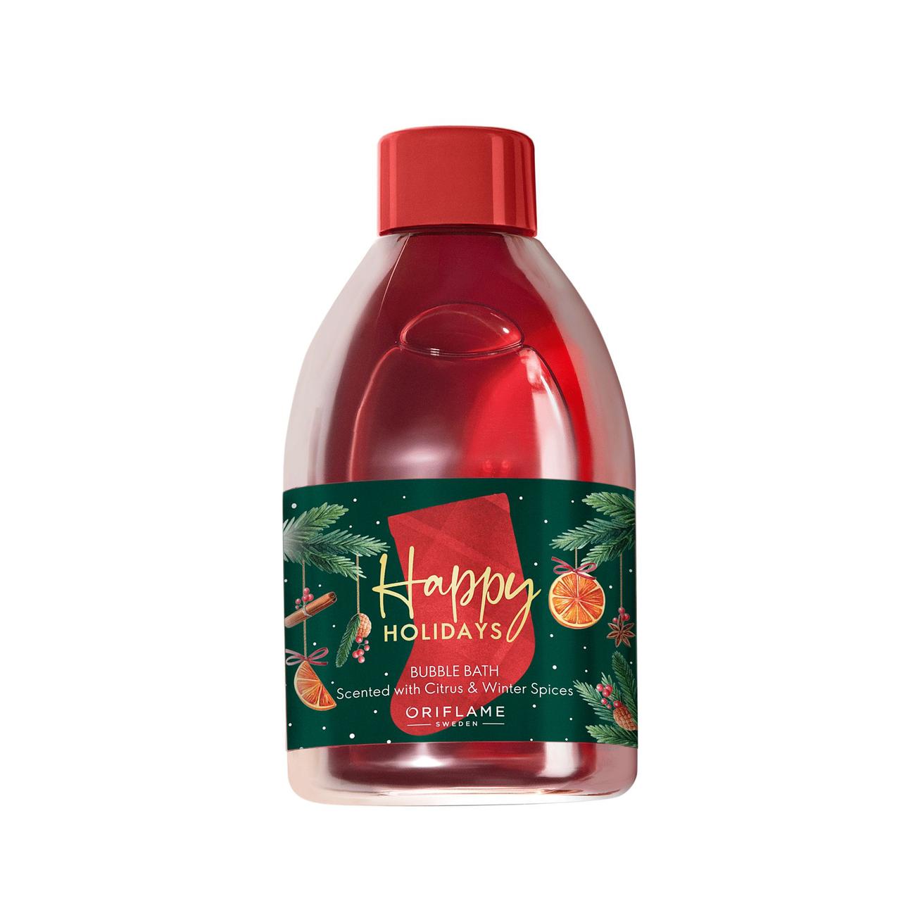 Tilbud: Happy Holidays Bubble Bath Scented with Citrus & Winter Spices kr 139 på Oriflame