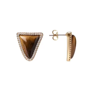 Tilbud: Tiger Eye Lavvu Earrings kr 349 på Oriflame