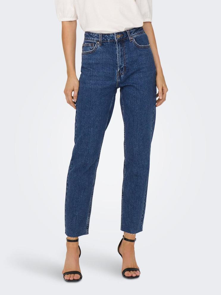Tilbud: ONLEmily hw Straight fit jeans kr 499,95 på ONLY