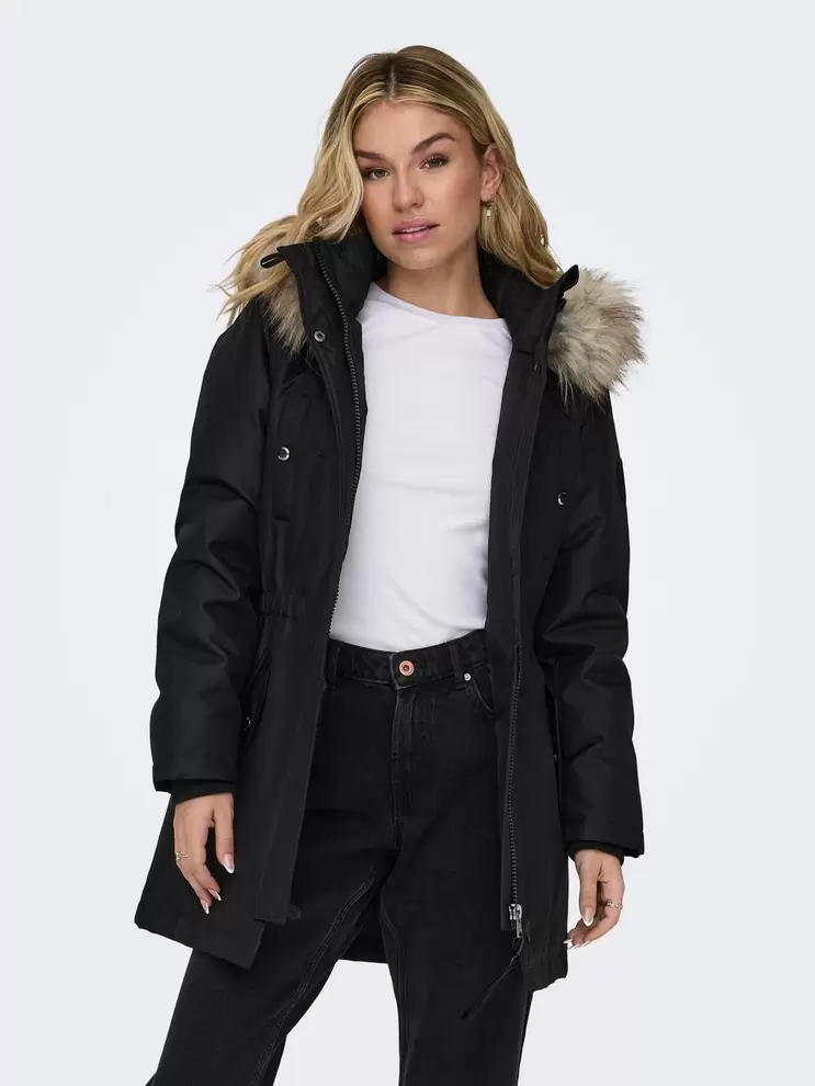 Tilbud: ONLIRIS Lang parkas kr 849,95 på ONLY