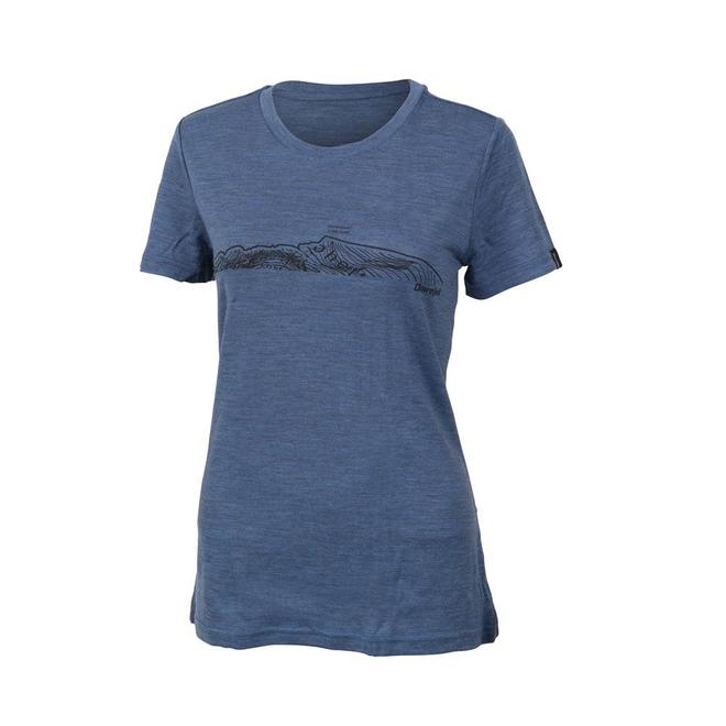 Tilbud: Dovrefjell Stortoppen Wool t-skjorte (W) dame - blue kr 249 på Magasinet